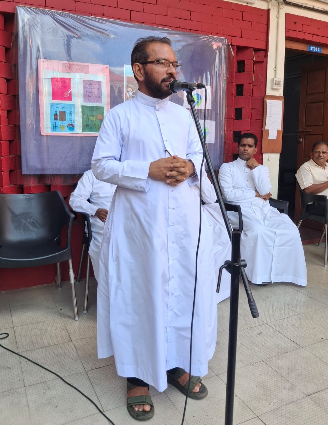 Our new respected Manager, Rev. Fr.Siby Puthenparambil, and Principal, Rev. Fr.Hormis Marottikudy, are formally assuming charge of the school today. A hearty welcome to both.